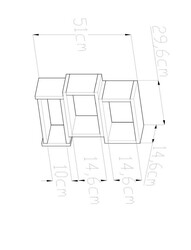 Hera Çox Məqsədli Rəf - Teak - Modev (1)