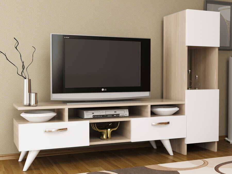 Lanza Tv Stend - Meşə/Ağ - 2