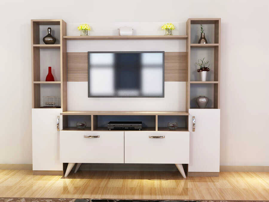 Lash Tv Stend - Meşə/Ağ - 2