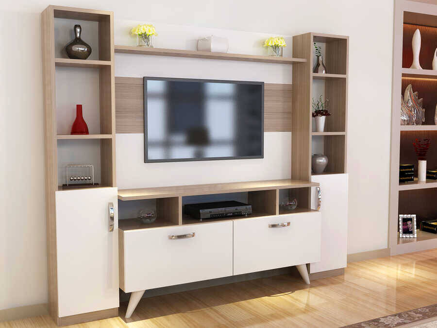 Lash Tv Stend - Meşə/Ağ - 3