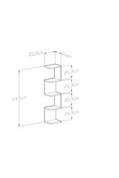 Loki Divar Rəfi - Antrasit - Modev (1)