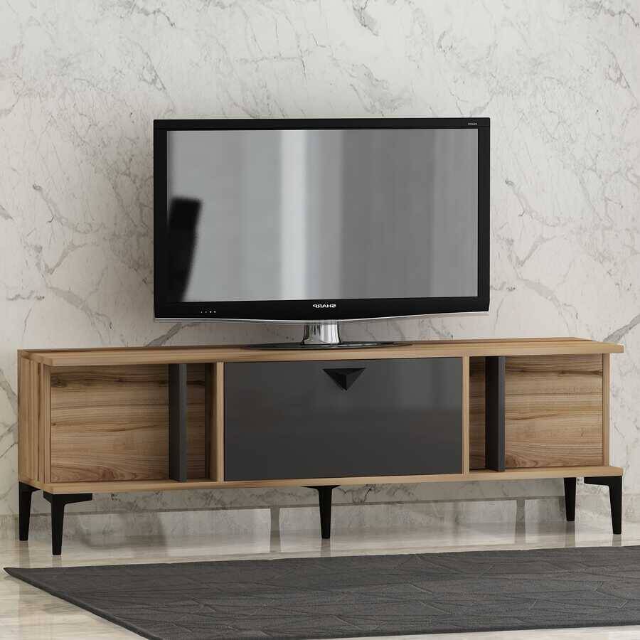 Lyanna Tv Stend - Cəviz/Antrasit - 2