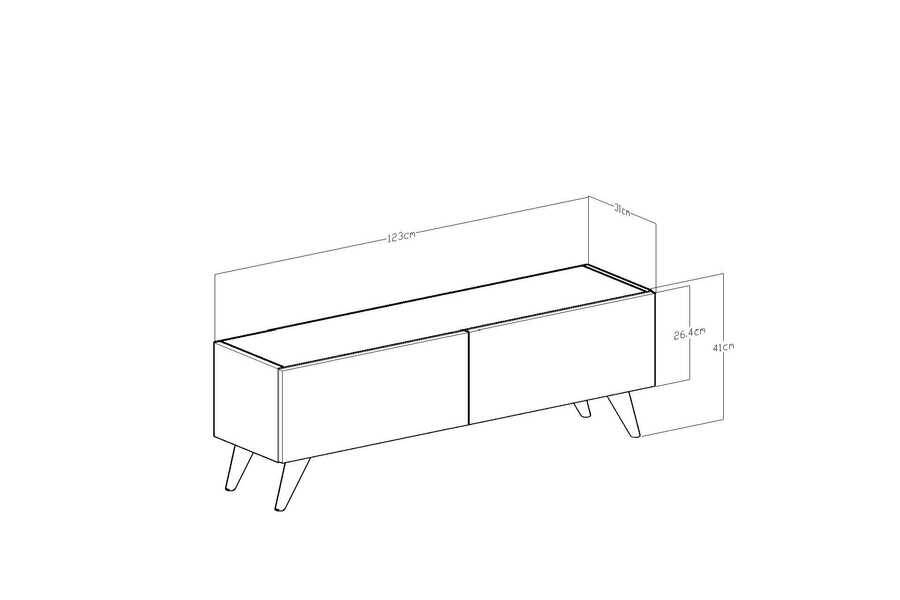 Marbe Tv Stend - Cəviz - 4