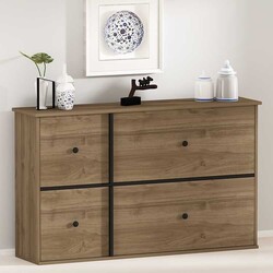 Maris Çox Məqsədli Dolab Konsol - Cəviz - Qara - Modev (1)