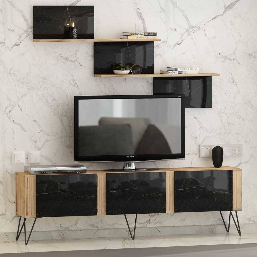 Melisandre Tv Stend - Meşə/Royal Mərmər - 2