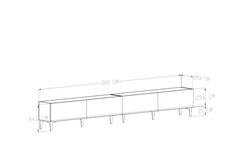 Mety Tv Stend 300 cm - Qara - 5