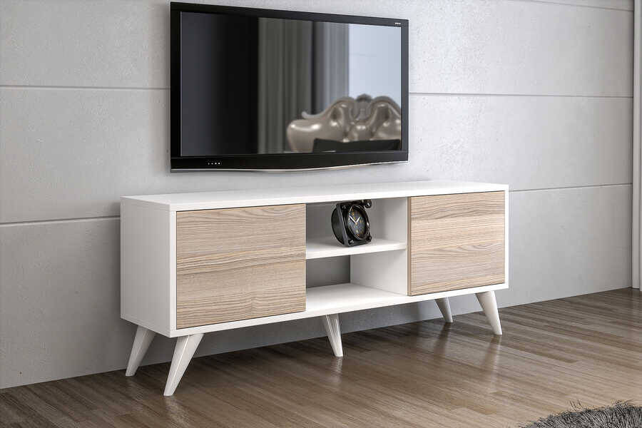 Miami Tv Stend - Ağ/Meşə - 1