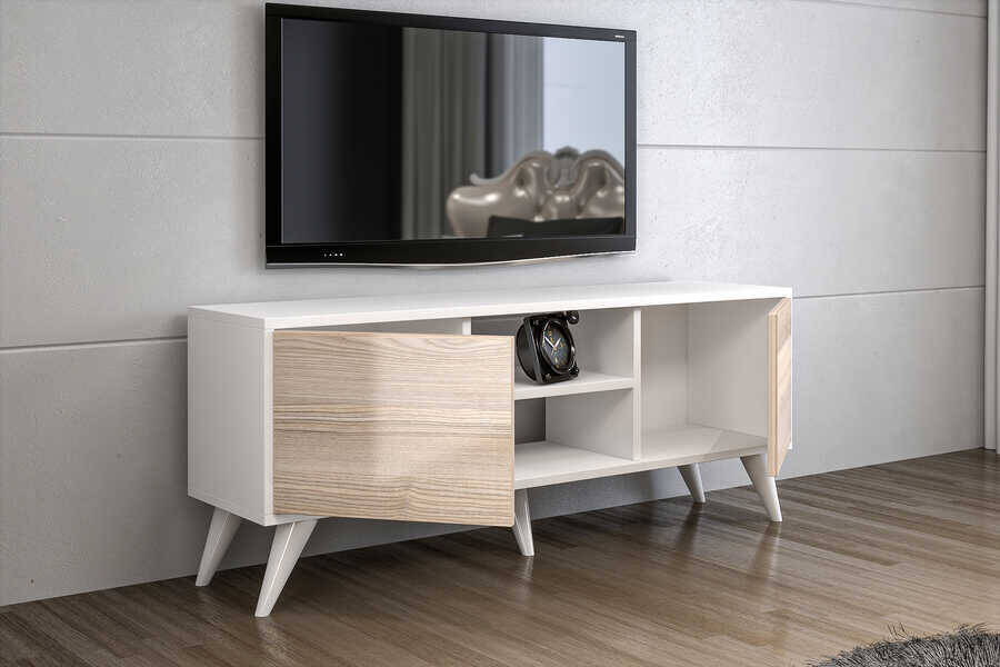 Miami Tv Stend - Ağ/Meşə - 3
