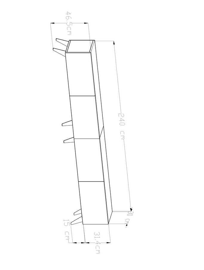 Milan Tv Stend 240 cm - Qara - 6