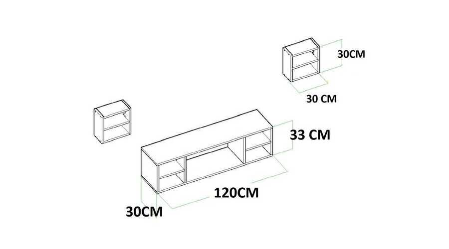 Miracle Tv Stend - Meşə - 3
