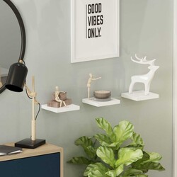 Moon Divar Rəfi - Ağ - Modev