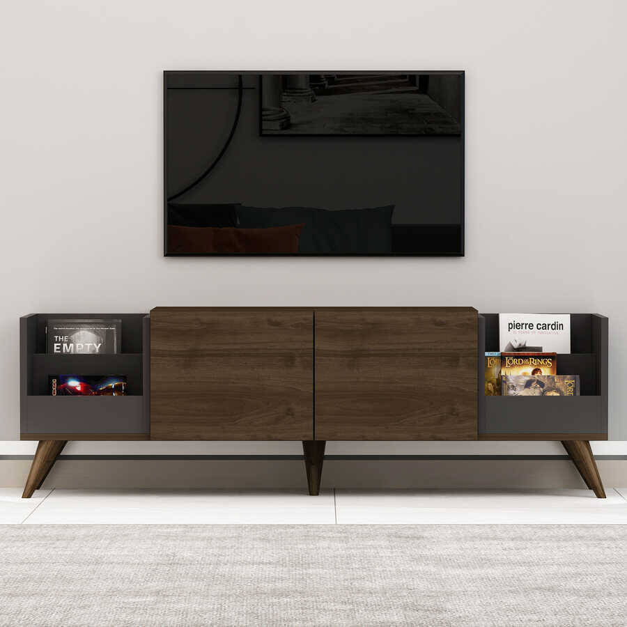Mosaic Tv Stend - Cəviz/Antrasit - 1
