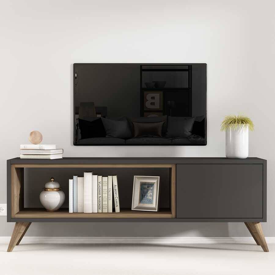 Moussa Tv Stend - Antrasit/Cəviz - 1