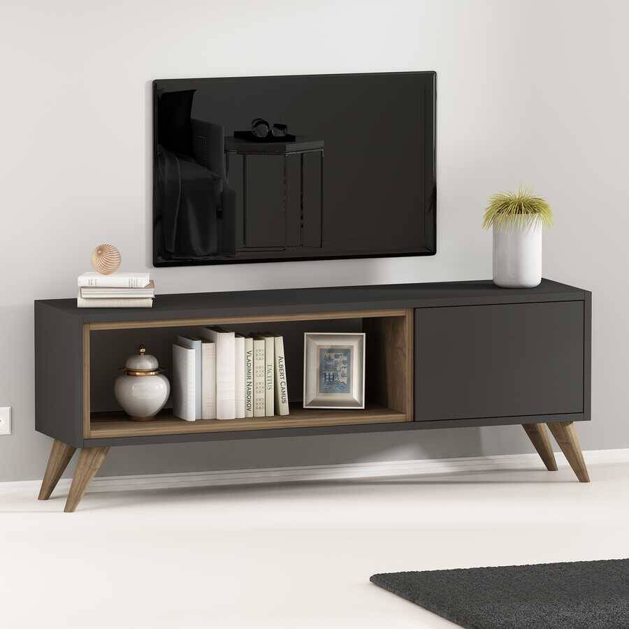 Moussa Tv Stend - Antrasit/Cəviz - 2