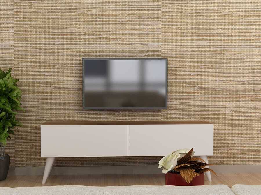 Norel Tv Stend - Cəviz/Ağ - 2