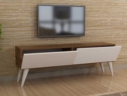 Norel Tv Stend - Cəviz/Ağ - 4