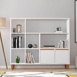 Oslo Kitab Rəfi - Ağ - Modev