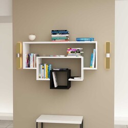 Rafael Divar Rəfi - Ağ/Qara - Modev (1)