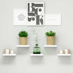 Root Divar Rəfi - Ağ - Modev