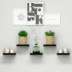 Root Divar Rəfi - Qara - Modev