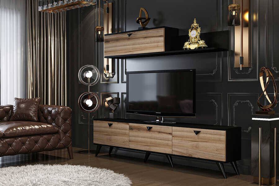Serenity Tv Stend - Meşə/Qara - 1
