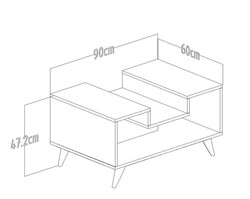 Terra Jurnal Masası - Teak - 3