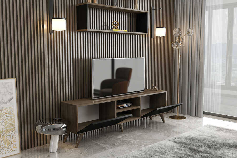 Thor Tv Stend - Cəviz/Qara - 4