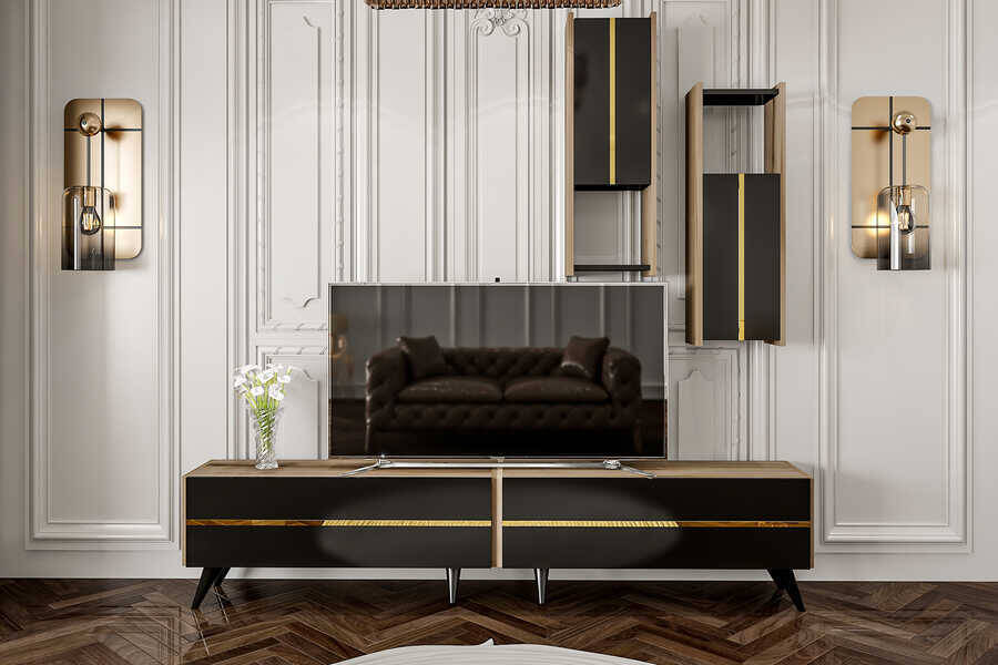 Walter Tv Stend - Qara/Meşə Qızılı - 1