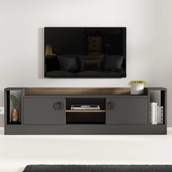 West Tv Stend - Antrasit/Cəviz - 2