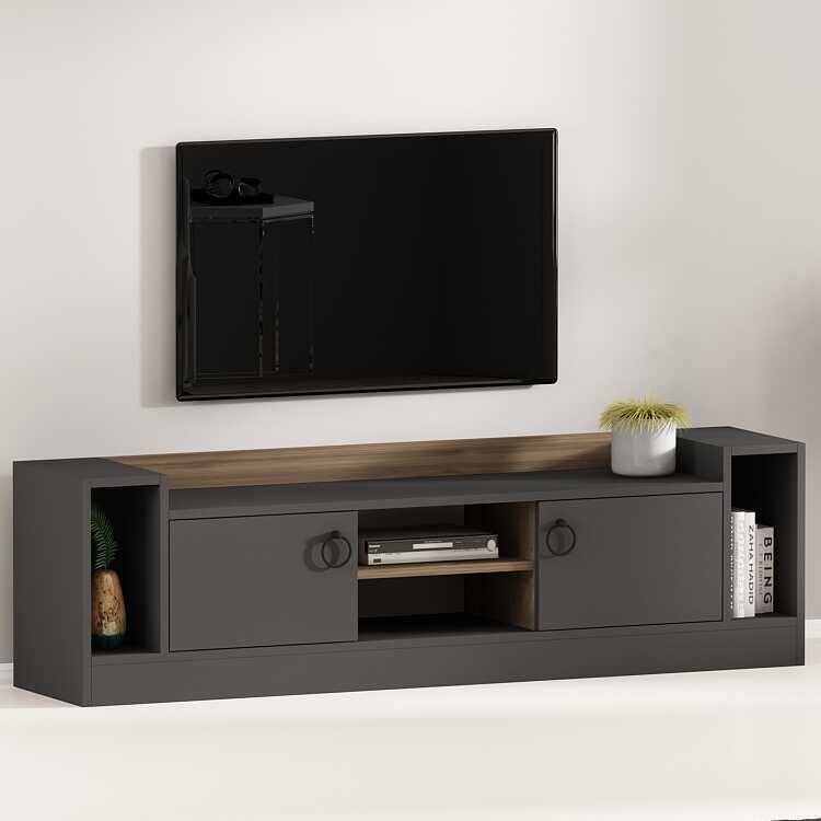 West Tv Stend - Antrasit/Cəviz - 3