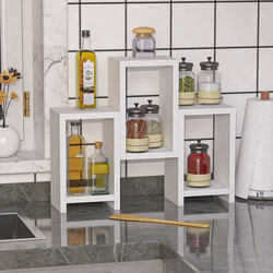 Zeus Çox Məqsədli Rəf - Ağ - Modev