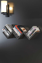 Ziggy Divar Rəfi - Antrasit - Modev