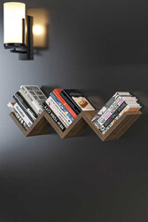 Ziggy Divar Rəfi - Cəviz - Modev