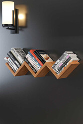 Ziggy Divar Rəfi - Cəviz - Modev