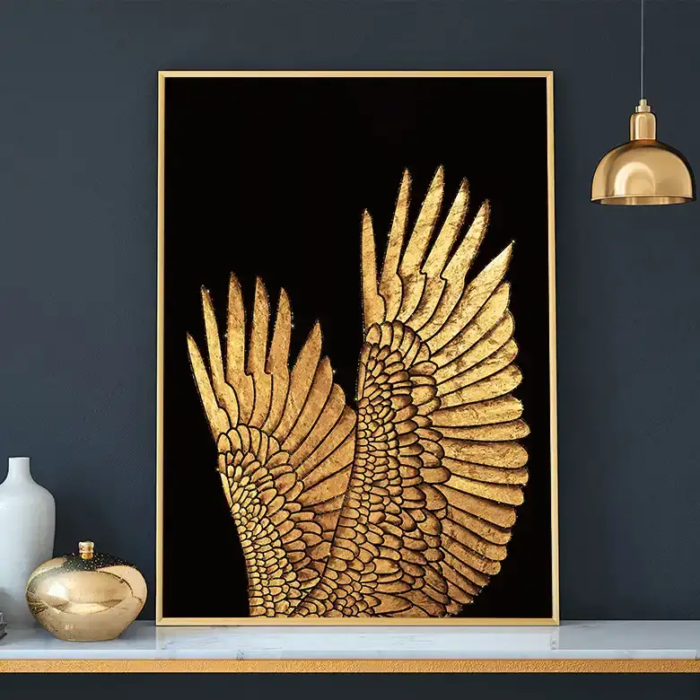 Gold Bird Wing Kətan Tablo TB1250 - 3