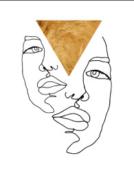 Gold Face Art Set 3'lü Kətan Tablo - 2