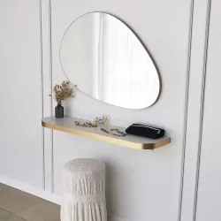 Gold Kənarlı Porto Güzgü - Neohome (1)