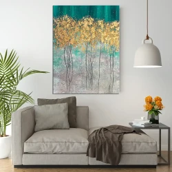 Gold Tree Oil Painting Kətan Tablo TB1933 - 2