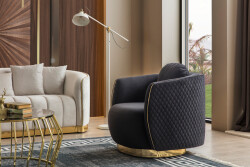 Golden Kreslo - Siyah - Eymense