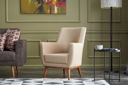 Gonca Kreslo Krem - Evdebiz (1)