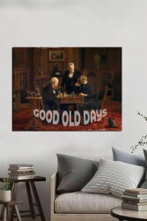 Good All Days Thomas Eakins Satranç Partisi Kətan Tablo - Markaev