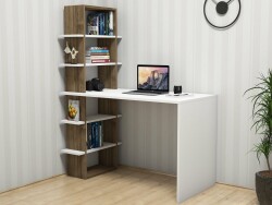 Grain Çalışma Masası - Ağ/Cəviz - Modev