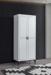 Greys 2 Qapılı Geyim Dolabı - Ağ - Decoroom Collection