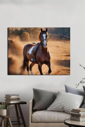 Güçlü At Kətan Tablo - Markaev