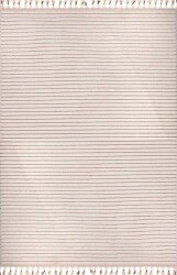 GümüşsuyuDeco Alvin 12612 160x230 Yeni Yüksek Kalite Modern Kabartmalı Örgü Saçaklı Krem Salon Xalçası - 3