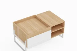 Helka Jurnal Masası Siyirtməli - Meşə/Ağ - 9