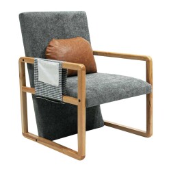 Hellas Portatif Berjer Kreslo - Tünd Boz - Zemhome