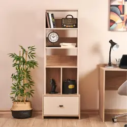 Hero Kitab Rəfi - Krem/Meşə - Arneto (1)