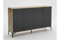 Hestia Konsol, 4 Qapılı, 160 cm - Cəviz/Qara - 5