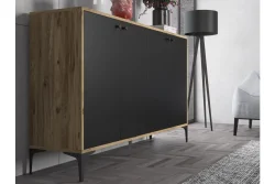 Hestia Konsol, 4 Qapılı, 160 cm - Cəviz/Qara - 6